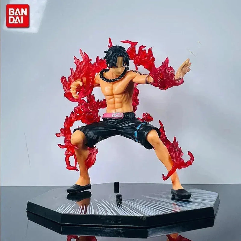 One Piece - Action Figures Ace, Luffy, Zoro e Sanji em Batalha ⚔️🎆